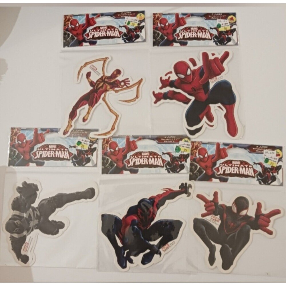 Scratch and Sniff Spider-Man Stickers Lot of 10 Stickers ~ 5 Scents NEW SEALED